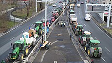 Farmáři do Prahy vyrazili na protest proti situaci ve svém oboru. (19. února...