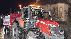 Farmái do Prahy vyrazili na protest proti situaci ve svém oboru. Na snímku...