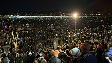 Na pochodu proti rasismu, antisemitismu a nenávistným projev�m se v ned�li...