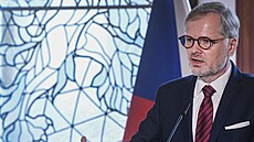 Brífink premiéra Petra Fialy (ODS) k vývoji inflace v esku (15. února 2024)