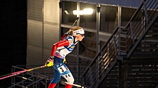 Markéta Davidová b�í vytrvalostní závod na MS v Novém M�st� na Morav�.