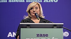 Šéfka poslanců ANO Alena Schillerová na sněmu hnutí
