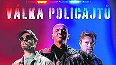 Zleva Juraj Loj, Patrik Rytmus Vrbovský a Alexander Bárta v rolích...