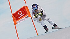 Ester Ledecká v tréninku sjezdu v Crans Montan�.
