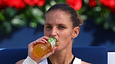 Karolína Plíková na turnaji v Dubaji