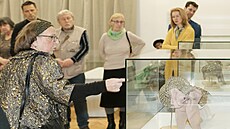 Etnografka Milada Ryánková uspoádala sbírku historického textilu v Hoicích.