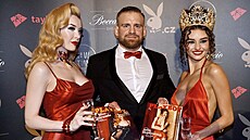 Miss Miranda, Patrik Kincl a Julie Hojdyszová na party Playboy Secret Lounge...