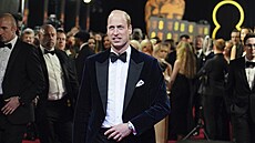 Princ William na udílení cen BAFTA (Londýn, 18. února 2024)