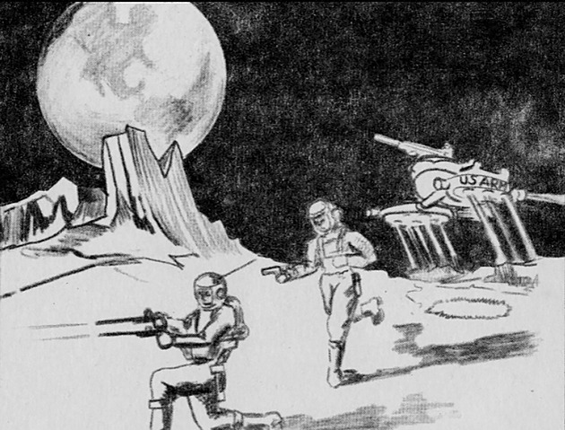 Příruční šipkomet pro válku na Měsíci. Jak v 50. letech čekali boje ve vesmíru