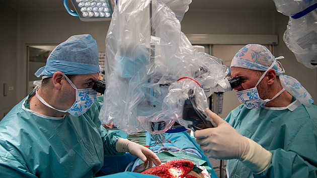 Nový opera�ní mikroskop umo��uje olomouckým léka��m mimo jiné se�ívat krevní a...