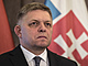 Slovensk premir Robert Fico na tiskov konferenci po jednn pedsed vld V4...