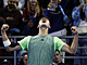 Jakub Menšík se raduje z výhry nad Andym Murraym na turnaji v Dauhá.