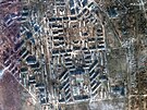 Satelitní snímek ukrajinské Avdijivky ze 17. února 2024 