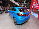 Malý hybridní hatchback MG3 na autosalonu v enev 2024