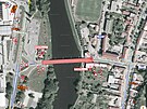 Oprava mostu pes eku Moravu si vyd jeho plnou uzavrku. (nor 2024)