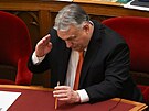 Maarský premiér Viktor Orbán na jednání parlamentu o piputní védska do...