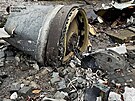 Zbytky severokorejské balistické rakety KN-23 pouívané Ruskem na Ukrajin (5....