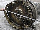 Zbytky severokorejské balistické rakety KN-23 pouívané Ruskem na Ukrajin (11....