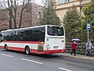 Liberec, 12. 2. 2024, autobus linka 40, okolo nemocnice