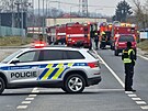 Kvli zsahu v prmyslov zn byla na as zablokovan doprava.