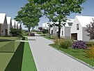 Vizualizace pl�novan� z�stavby rodinn�mi domy v Ole�nici na Blanensku. M�stu se...