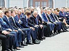 Publikum ped projevem ruského prezidenta Vladimira Putina (29. února 2024)
