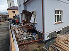 V Kolín se zítila ást domu (20. února 2024)