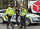 �idi� uj�d�l p�ed policejn� hl�dkou, v Dob��i naboural. (22. �nora 2024)