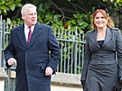 Princ Andrew a vévodkyn� Sarah Fergusonová (Windsor, 27. února 2024)