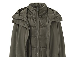 Kabát do det s vestou 3v1 lze nosit spolen nebo oddlen, cena 1990 K