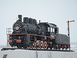 Pvodní lokomotiva eleznice 501 v Salechardu (2010) 