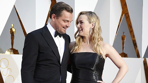 Leonardo DiCaprio a Kate Winsletov (Los Angeles, 28. nora 2016)
