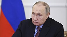 Ruský prezident Vladimir Putin na návštěvě v Kazani (22. února 2024)