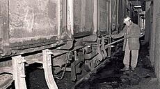 Vel��tí horníci zahájili v roce 1984 stávku na protest proti plánovaným �krt�m,...