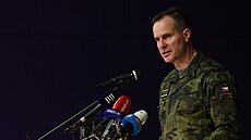 Vedení armády na pravidelném velitelském shromáždění v Praze. Na snímku...