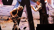 Koncert skupiny Depeche Mode (22. února 2024, O2 arena, Praha). Na snímku David...
