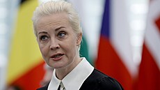 Vdova po ruském opozi�níkovi Alexeji Navalném Julia vystoupila v Evropském...