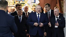 Alexandr Luka�enko u voleb v Minsku (25. února 2024)