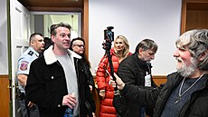 Jednání s Jakubem Netíkem u Obvodního soudu pro Prahu 7 za jeho výroky na...
