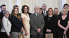 Prezident Petr Pavel p�ijal na Pra�ském hrad� starosty vít�zných obcí sout�e...