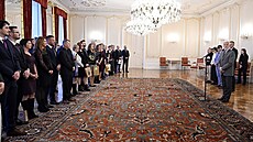 Prezident Petr Pavel p�ijal na Pra�ském hrad� starosty vít�zných obcí sout�e...
