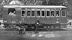 Parní motorový v�z Komarek-Janko �. II drobné dráhy Vítkovice � Záb�eh z roku...