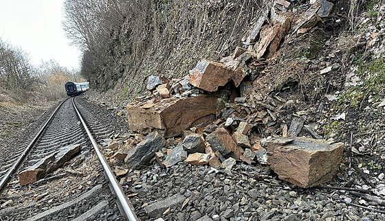 Nehoda vlaku u Olenice na Náchosku. (1. 3. 2024)