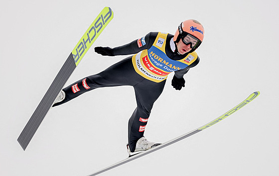 Rakouský skokan na lyích Stefan Kraft s v závod Svtového poháru v Oslu.