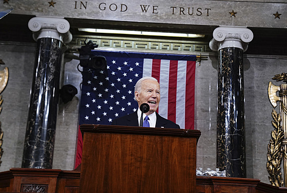 Americký prezident Joe Biden v Kongresu