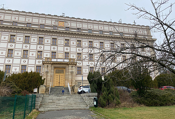 Budova Okresního soudu v Domalicích. (1. bezna 2024)