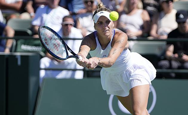 Lehečka, Nosková i Vondroušová prošli v Indian Wells do třetího kola