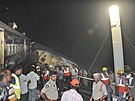 Vlaková nehoda v indickém stát Ándhrapradé (29. íjna 2023)