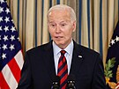 Americký prezident Joe Biden pronáí projev v Bílém dom ve Washingtonu. (5....