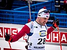 Michal Krmá v cíli závodu s hromadným startem v Oslu